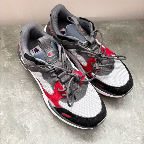 Champion OT Alter 1 mens sneakers size 9 grey red - Picture 2 of 9